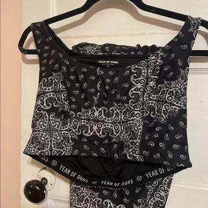 Year of Ours Bandana Print leggings and matching bra